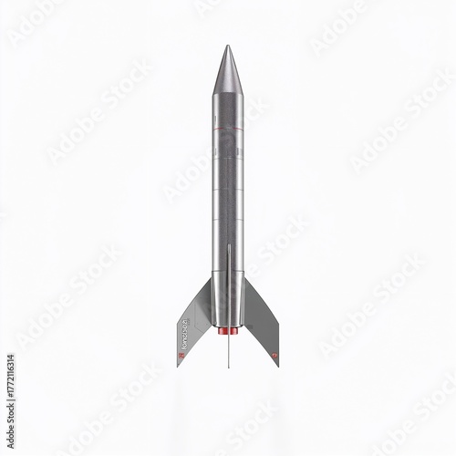 Silver Rocket Model Spacecraft Aerospace