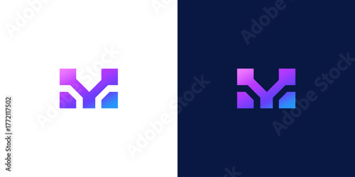 collection of initials m logo design vector illustration Very suitable for use in business consulting and technology companies	