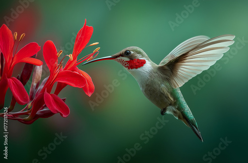 hummingbird in flight