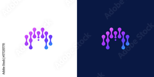 collection of initials m logo design vector illustration Very suitable for use in business consulting and technology companies	