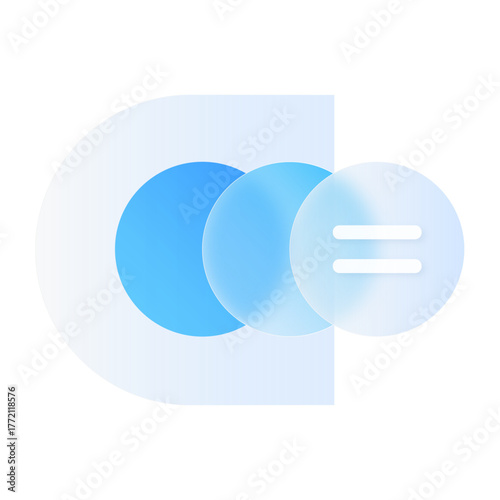 Business Infographic Button UI UX Bubble Blur Website Asset Element Template Frosted Glass Glasmorphism Style Eps Svg