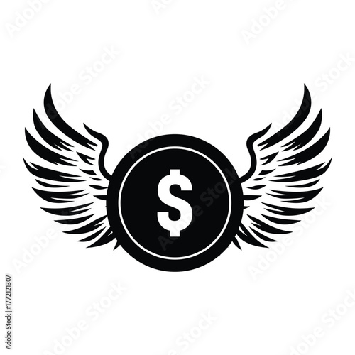 dollar coin icon, dollar coin stack, dollar piggy bank, small change