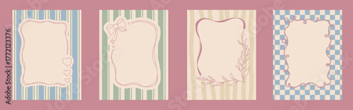 Whimsical Coquette Frames for Party and Menu Design