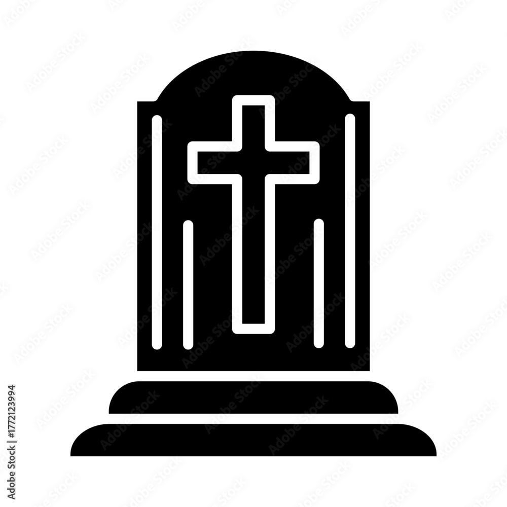 Fototapeta premium Cemetery icon