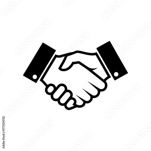Handshake Icon Agreement and Partnership Symbol