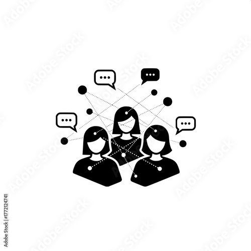 Team Collaboration Networked Communication and Idea Sharing within a Group of Individuals