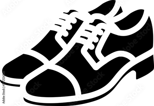 Groom Shoes Glyph Icon