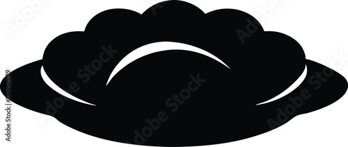 Oyster black silhouette vector, Oyster  silhouette vector, Oyster icon Vector illustration.