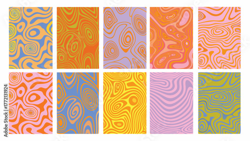 Create a soft marble texture with flowing organic lines mixing blue, violet, and yellow tones in a fluid motion style.