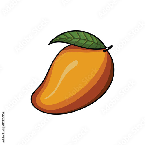 Mango digital illustration design vector