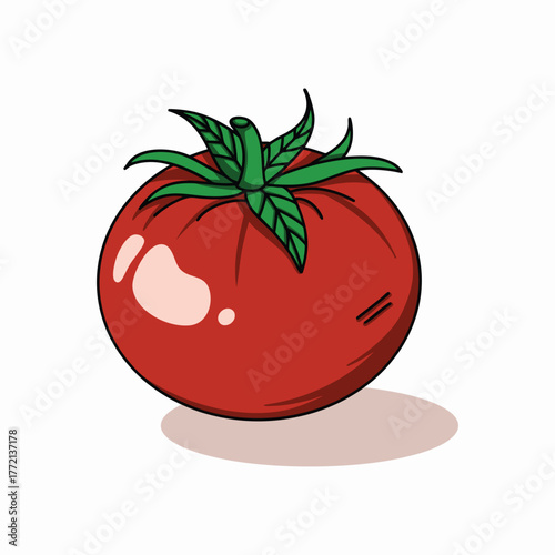 Tomato digital illustration design vector