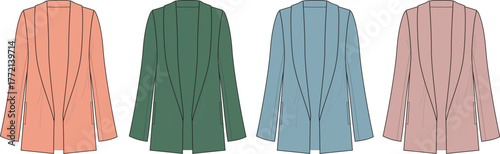 Elegant Women's Blazer Collection Stylish Designs in Various Colors for Fashion and Apparel