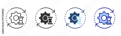 Consistency Icon Set. Designed In Multi Style