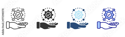 Responsibility Icon Set. Designed In Multi Style