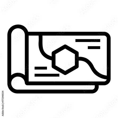 magazine Line Icon