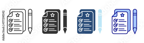 Correct Icon Set. Designed In Multi Style