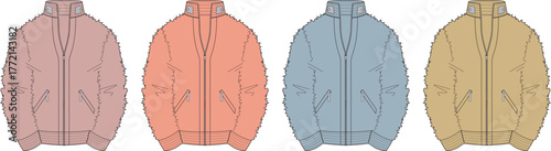 Four Colorful Bomber Jackets A Versatile Fashion Staple for Various Styles and Seasons