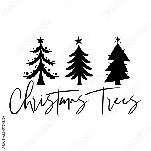 Christmas Trees Svg
