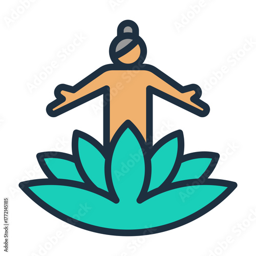 Body Treatment Icon - Lineal Color