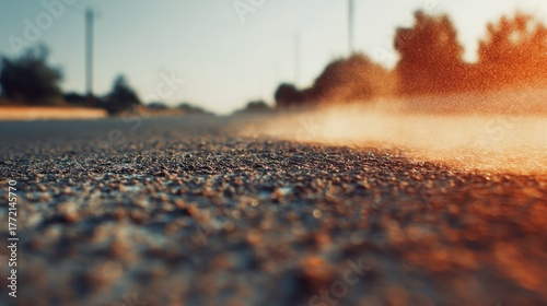 Asphalt road surface detail