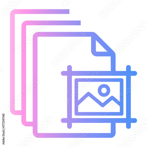 bleed Line Gradient Icon