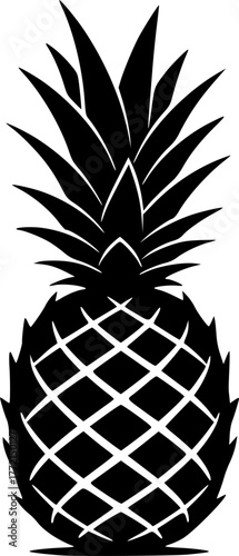 Pineapple | Minimalist and Simple Silhouette - Vector illustration
