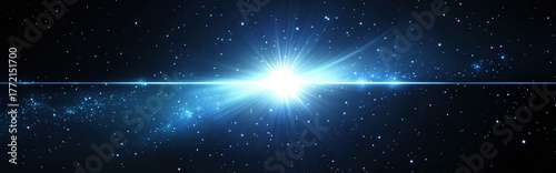 Celestial illumination: A mesmerizing cosmic explosion in the vast expanse