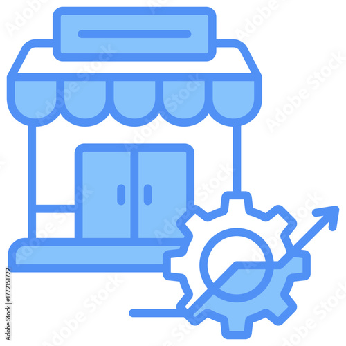 Market Entry Strategy Icon