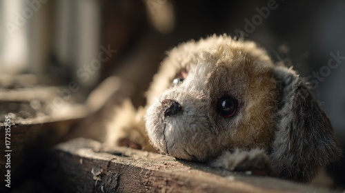 Old dog teddy bear