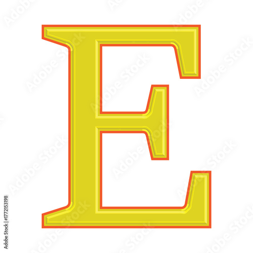 3d golden font letter G