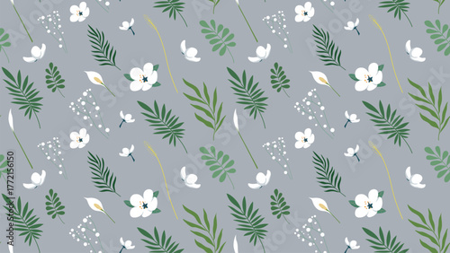 colorful leaf combination pattern vector