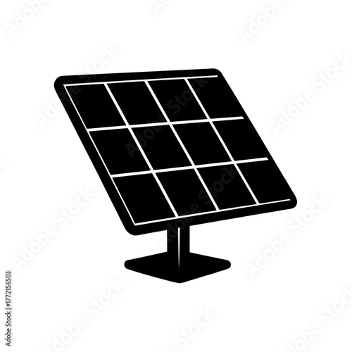 solar panel isolated on white background