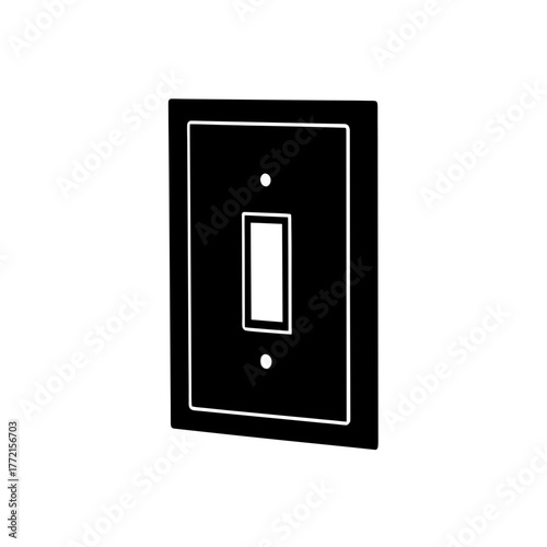 light switch on wall