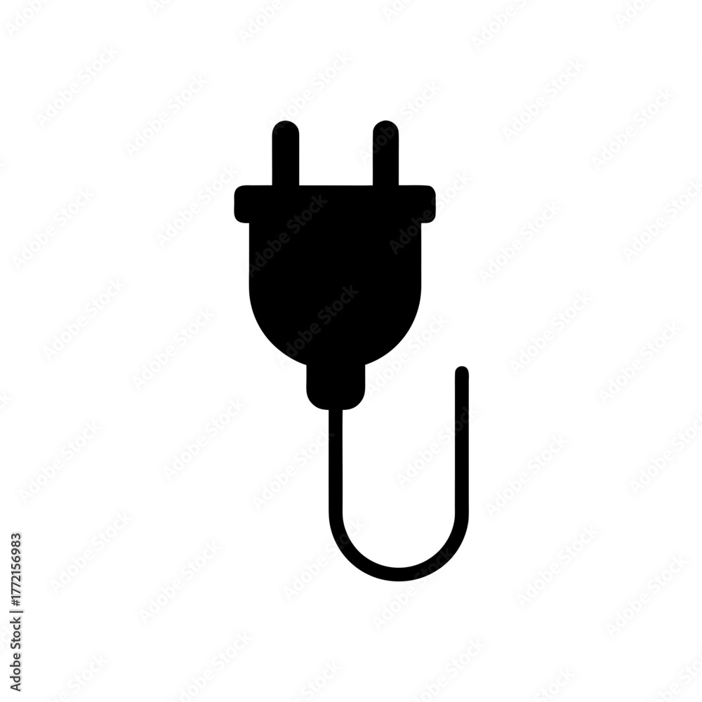 Obraz premium hand with electric plug