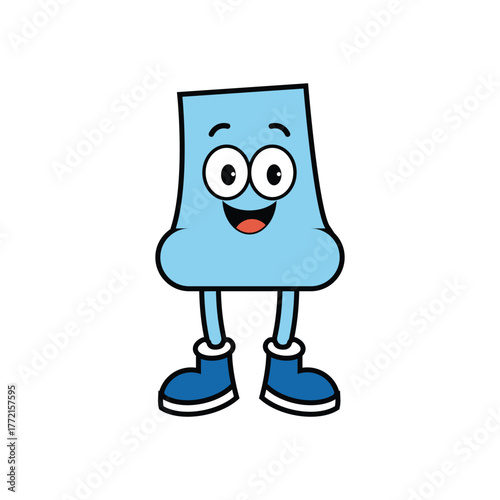 Cute Anklet Mascot Character with Cheerful Happy Face Vector Illustration