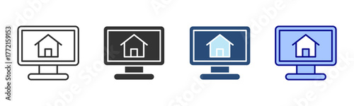 Homework Icon Set. Designed In Multi Style