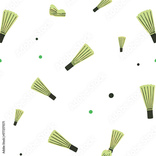 Badminton Seamless  vector pattern shuttlecock racket striped