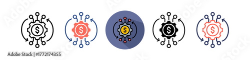 Business Transformation multiple icon