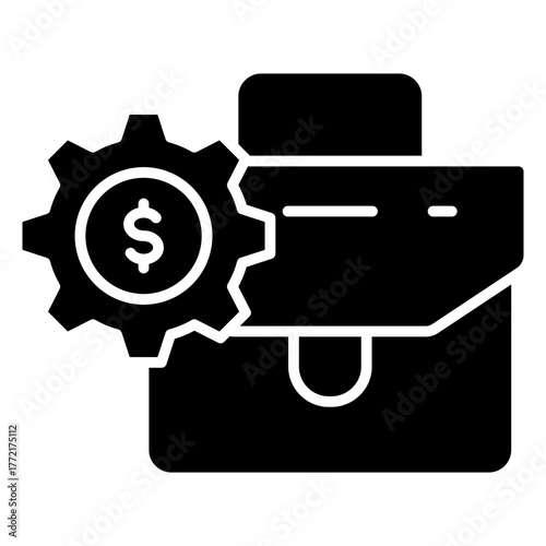 Portfolio Management Glyph Icon