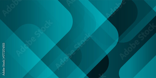 Abstract green color gradient overlap sahpes background for card graphics design.