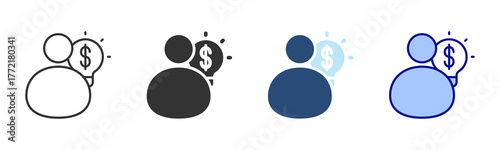 Entrepreneurship Icon Set. Designed In Multi Style