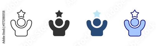 Success Icon Set. Designed In Multi Style