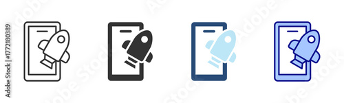 Startup Icon Set. Designed In Multi Style