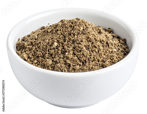 Isolated Ground Sichuan Pepper for Culinary Uses