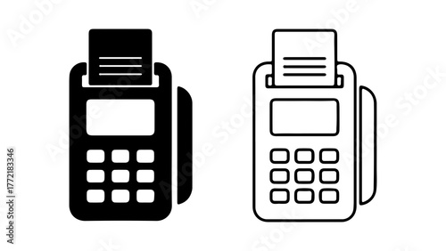 Portable payment terminal with transparent background