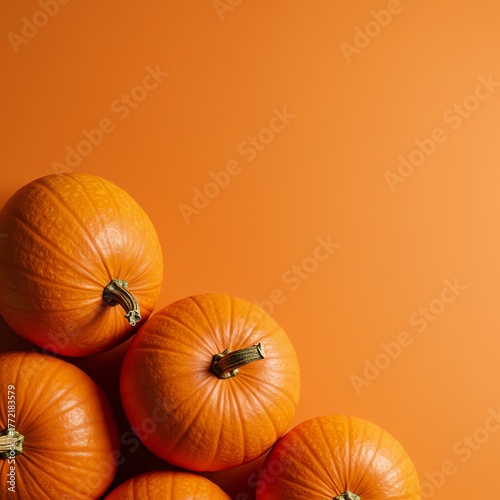 Wallpaper Mural Pumpkins on orange background Torontodigital.ca
