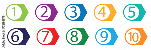 These are bullet points vector. EPS 10