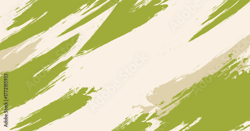 Abstract brush strokes background, green brushes background