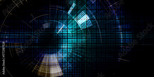 Online Data Protection Cyber Defense Background