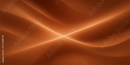 Elegant abstract golden silk texture with smooth flowing waves and soft light